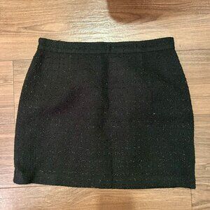 Black Tweed Mini Skirt – Preppy Classic